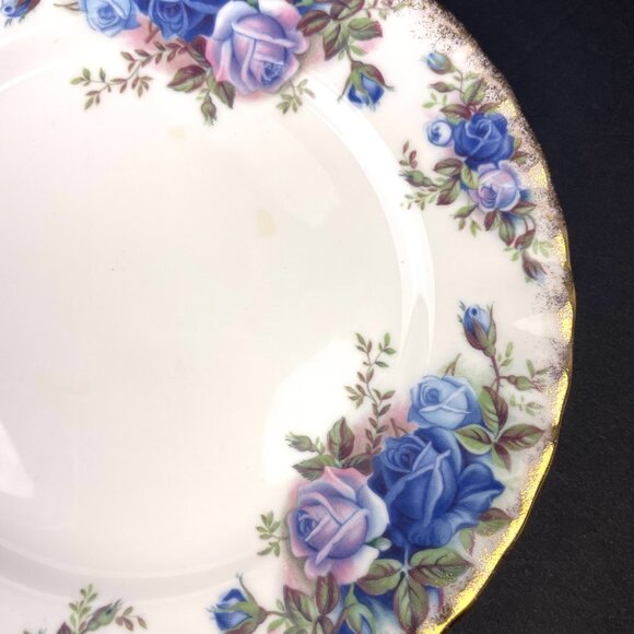 Vtg 1987 Royal Albert Moonlight Rose Bone China Creamer Saucer England - Picture 4 of 12